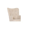 Lansar Beige Armchair and Ottoman