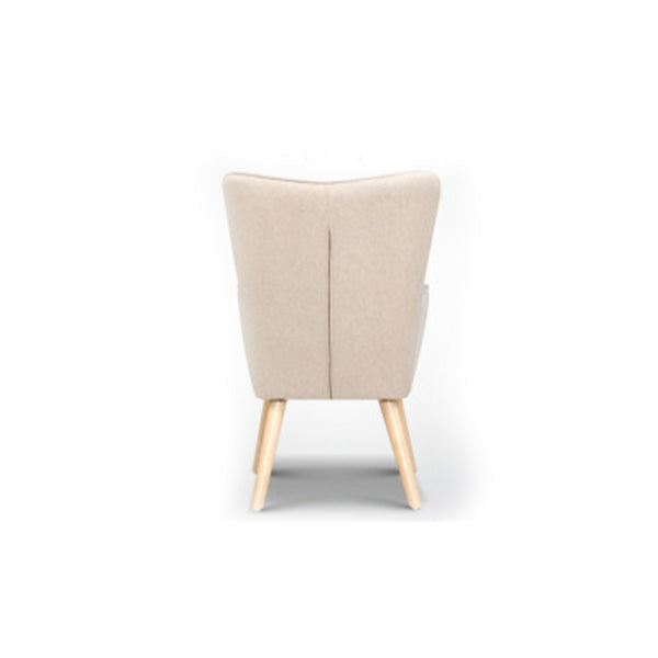 Lansar Beige Armchair and Ottoman