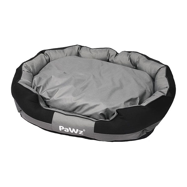 Large Waterproof Pet Calming Bed Memory Removable Foam Black Grey