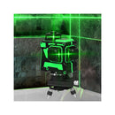 Laser Level Green Light Self Leveling 3D 12 Line Measure