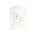 Laser Cut White Metal Wall Mounted Light
