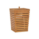 Laundry Basket 30 X 30 X 45 Cm Solid Teak Wood