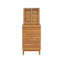 Laundry Basket 40 X 40 X 70 Cm Solid Teak Wood