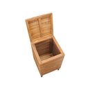 Laundry Basket 40 X 40 X 70 Cm Solid Teak Wood