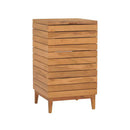 Laundry Basket 40 X 40 X 70 Cm Solid Teak Wood