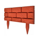 Lawn Divider With Brick Design 11 Pcs