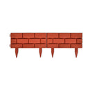 Lawn Divider With Brick Design 11 Pcs