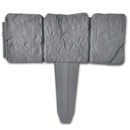 Plastic Lawn Fence Stone 41 Pcs