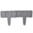 Plastic Lawn Fence Stone 41 Pcs