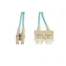 Lc Sc Om4 Multimode Fibre Optic Cable Aqua Colour