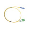 Lc To Sc Apc Os1 Os2 Singlemode Fibre Optic Duplex Cable Yellow