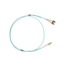 Lc To St Om4 Multimode Fibre Optic Cable Aqua