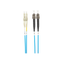 Lc To St Om4 Multimode Fibre Optic Cable Blue