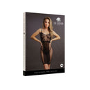 Le Desir Knee Length Lace And Fishnet Dress Black One Size