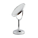 5X Led Magnifying Mirror Tabletop Silver