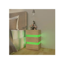 Led Bedside Cabinet Sonoma Oak 45 X 35 X 67 Cm Chipboard