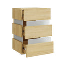 Led Bedside Cabinet Sonoma Oak 45 X 35 X 67 Cm Chipboard