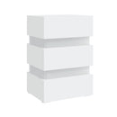 Led Bedside Cabinet White 45 X 35 X 67 Cm Chipboard