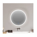 Led Wall Mirror Round Anti Fog Bathroom Mirrors Makeup Light Decor