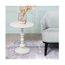 Side Table Vintage End Round Tabletop