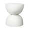 Side Table Terrazzo Hourglass Shape Magnesia Stool 40Cm