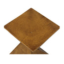 32Cm Side Table Terrazzo Geometric Shape Magnesia Stool Brown