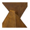 32Cm Side Table Terrazzo Geometric Shape Magnesia Stool Brown