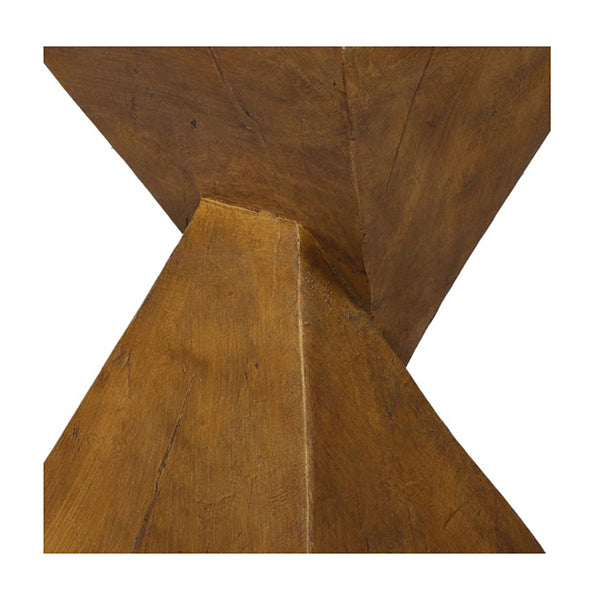 32Cm Side Table Terrazzo Geometric Shape Magnesia Stool Brown