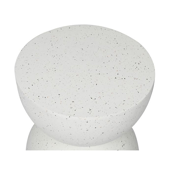 Side Table Terrazzo Hourglass Shape Magnesia Stool 40Cm