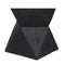 Side Table Terrazzo Geometric Shape Magnesia Stool Top 35Cm Black