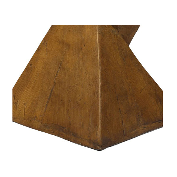32Cm Side Table Terrazzo Geometric Shape Magnesia Stool Brown