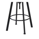 Levede Industrial Adjustable Swivel Bar Stool With Back Wood Counter