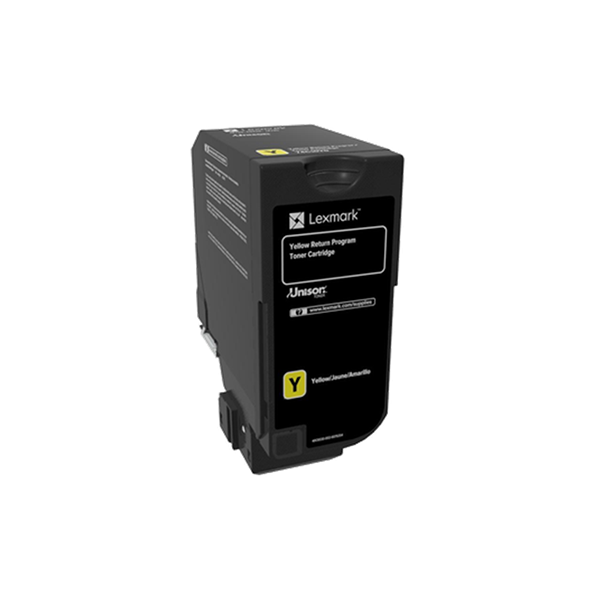 Lexmark Yellow Return Program Toner Cartridge 3K
