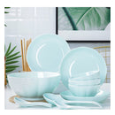 Light Blue Ceramic Dinnerware Set Of 8
