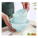 Light Blue Ceramic Dinnerware Set Of 6