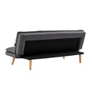 Linen Sofa Bed Couch Lounge Futon Dark Grey