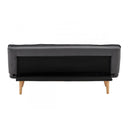 Linen Sofa Bed Couch Lounge Futon Dark Grey