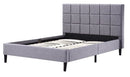 Linen Fabric Double Deluxe Bed Frame Grey