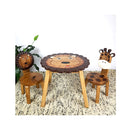 Lion Table With 2 Chairs Set