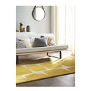 Lobe Of Brain Yellow Rug