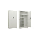 Locker Cabinet 90 X 40 X 180 Cm Steel Light Grey