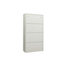 Locker Cabinet 90 X 40 X 180 Cm Steel Light Grey