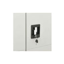 Locker Cabinet 90 X 40 X 180 Cm Steel Light Grey