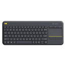 Logitech K400 Plus Touch Wireless Keyboard - Black