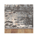 Lotus Grey Hallway Runner Contemporary Rug