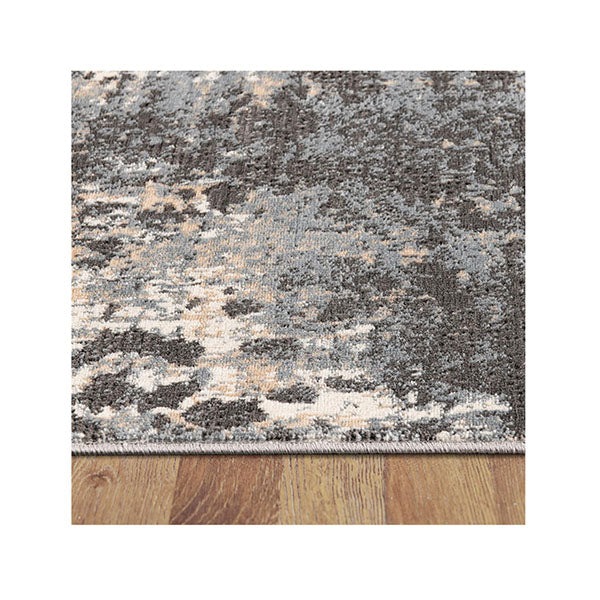 Lotus Grey Hallway Runner Contemporary Rug