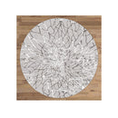 Lotus Grey Round Rug