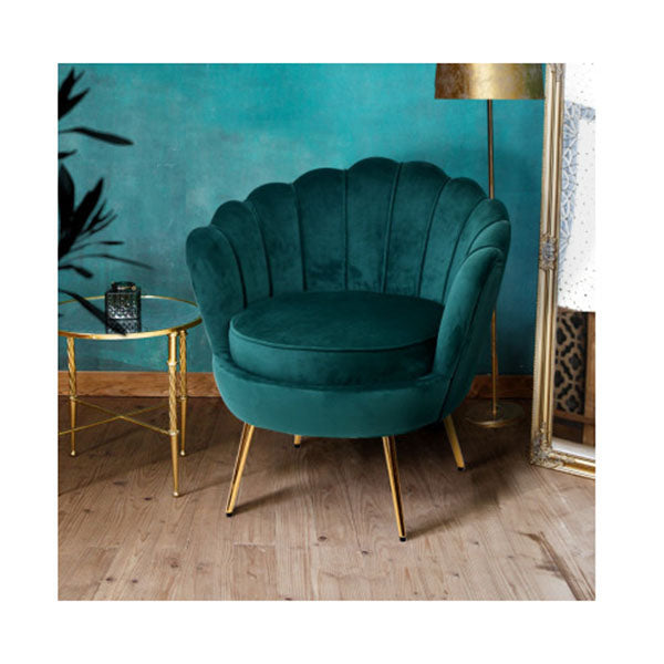 Lounge Chair Accent Retro Lounge Single Sofa Velvet