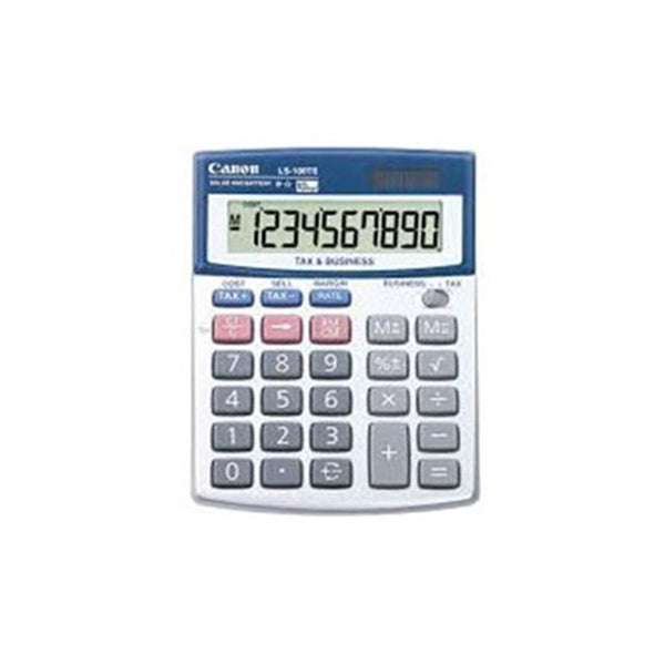 Canon Ls100Ts 10 Digit Tax Business Angled Display