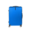 24 Inch Luggage Suitcase Code Lock Hard Shell Travel Trolley Blue